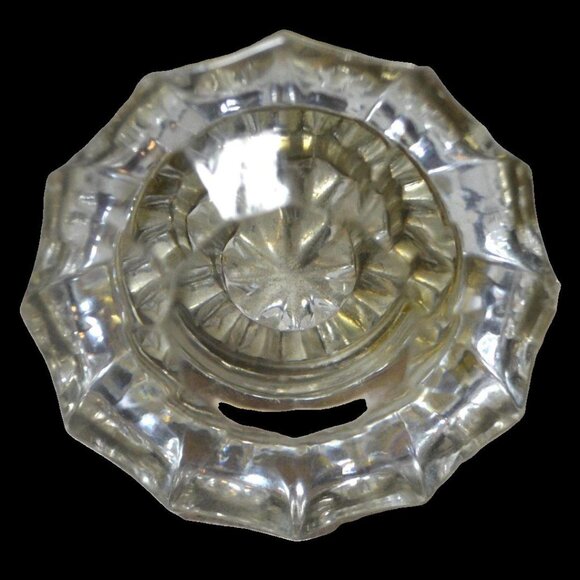 Vintage Door Knob Assembly Brass Fitting With Glass Knobs Home Decor - Picture 3 of 3